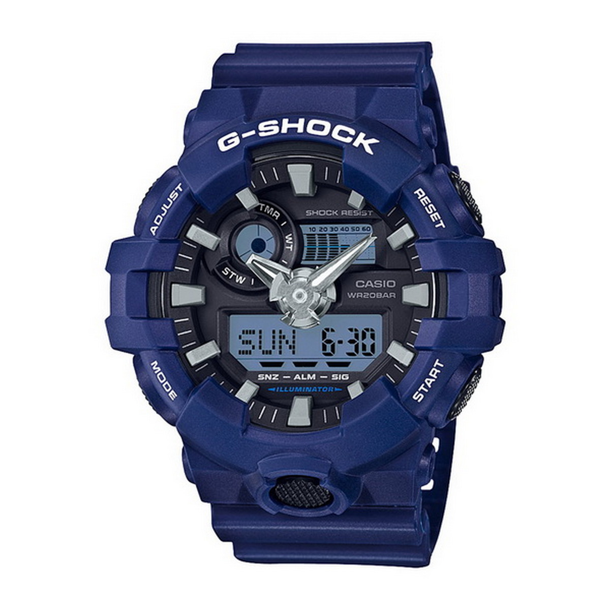 Casio G-Shock Analog-Digital Blue Dial Men’s Watch – GA-700-2ADR